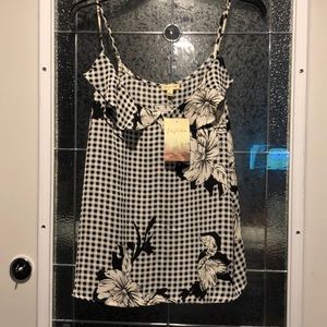 Lily White gingham cami.  NWT.  Never worn.